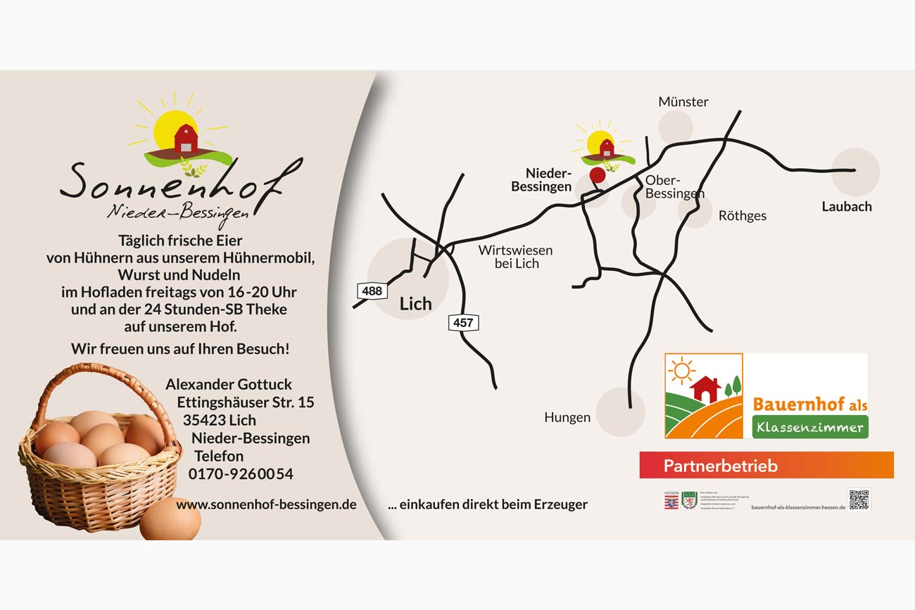 Info-Flyer Klappkarte DIN lang