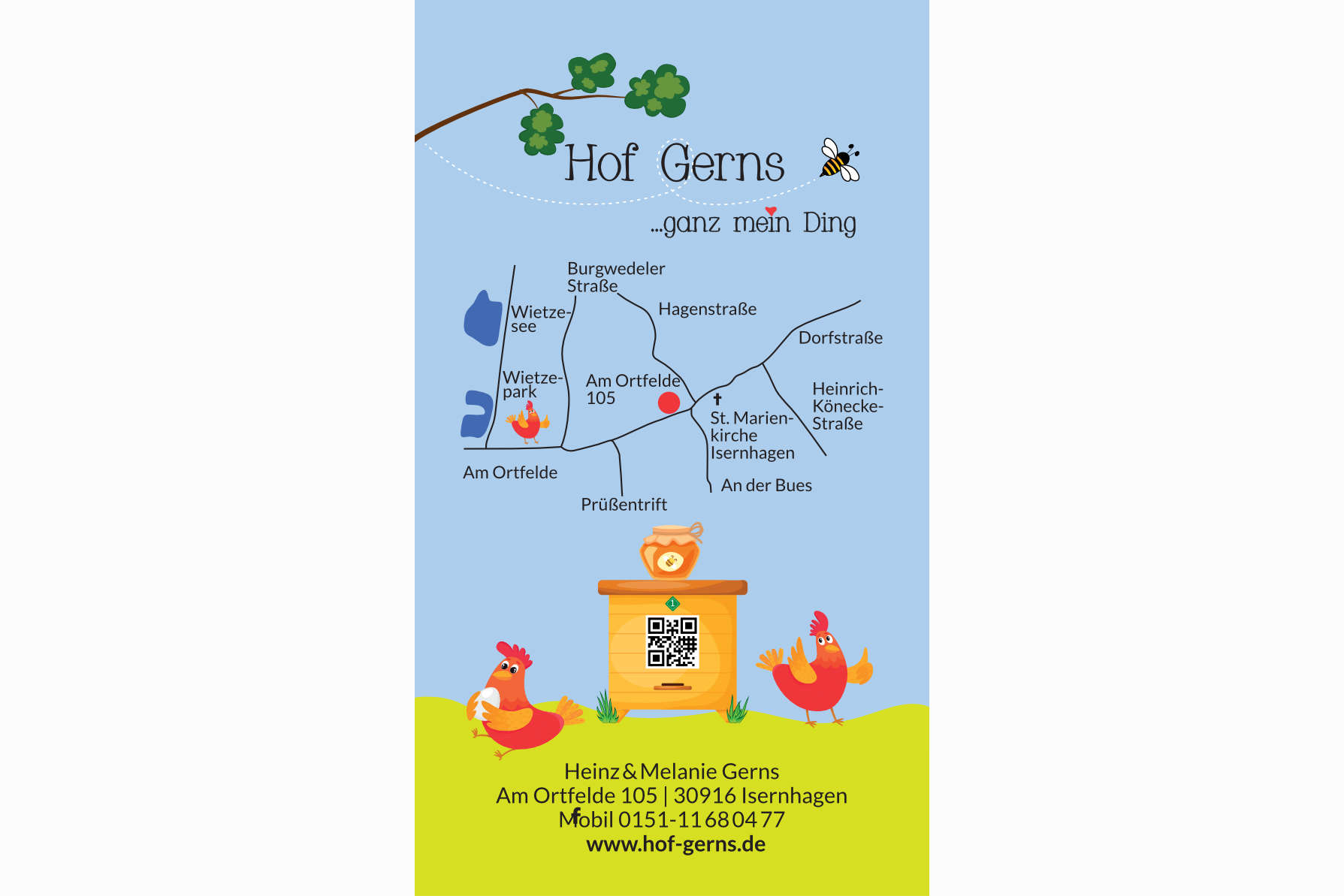 Geschenkanhänger hinten