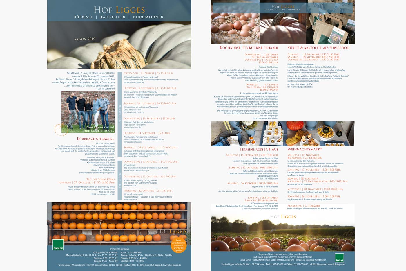 Flyer für saisonale Veranstaltungen