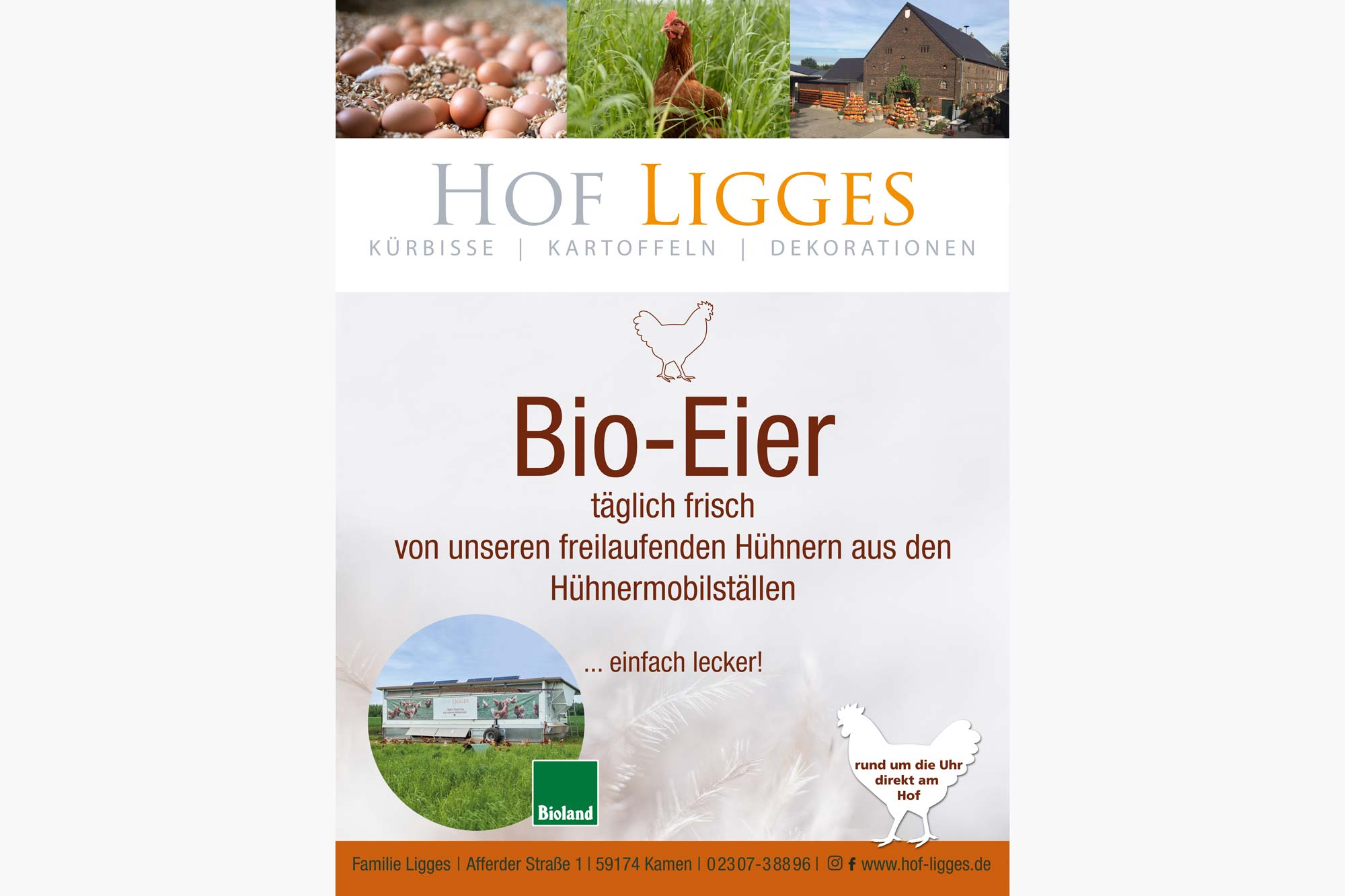 Plakat für den Verkauf im LEH