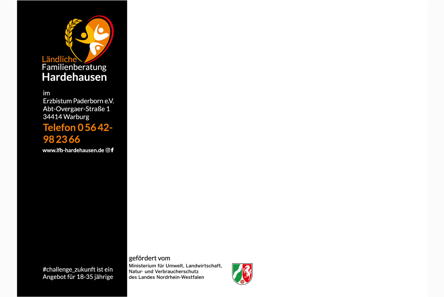 Postkarten zur Kontaktaufnahme mit den Menschen, die das Gesprächsangebot in Anspruch nehmen möchten