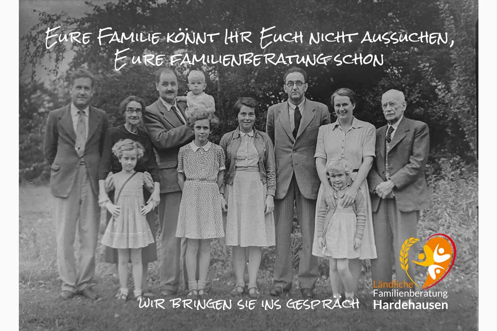 Postkarten zur Kontaktaufnahme mit den Menschen, die das Gesprächsangebot in Anspruch nehmen möchten