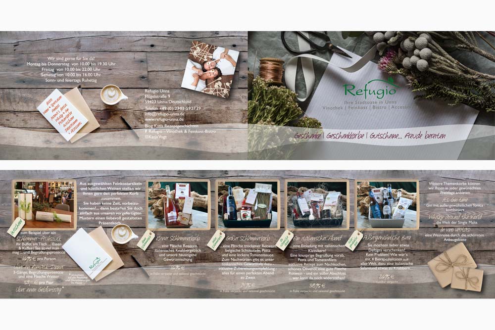 Flyer DIN lang als Klappkarte